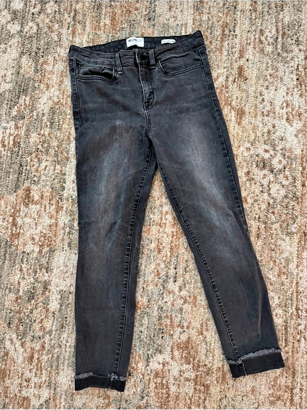William Rast Perfect Ankle Skinny Jeans in Black